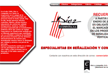 Tablet Screenshot of diezycia.es